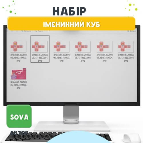 Іменинний куб 🟡вихователю дидактичні матеріали для друку від Sova