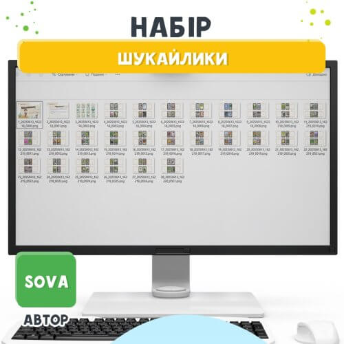 Шукайлики – набірдо гри спостереження на Дошкільник. Електронні шаблони від Sova. Готові