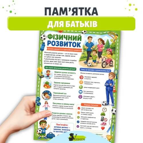 Пам’ятка для батьків фізичний розвиток дошкільника