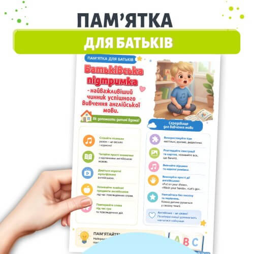 Пам'ятка для батьків Чому варто починати вивчати англійську змалку